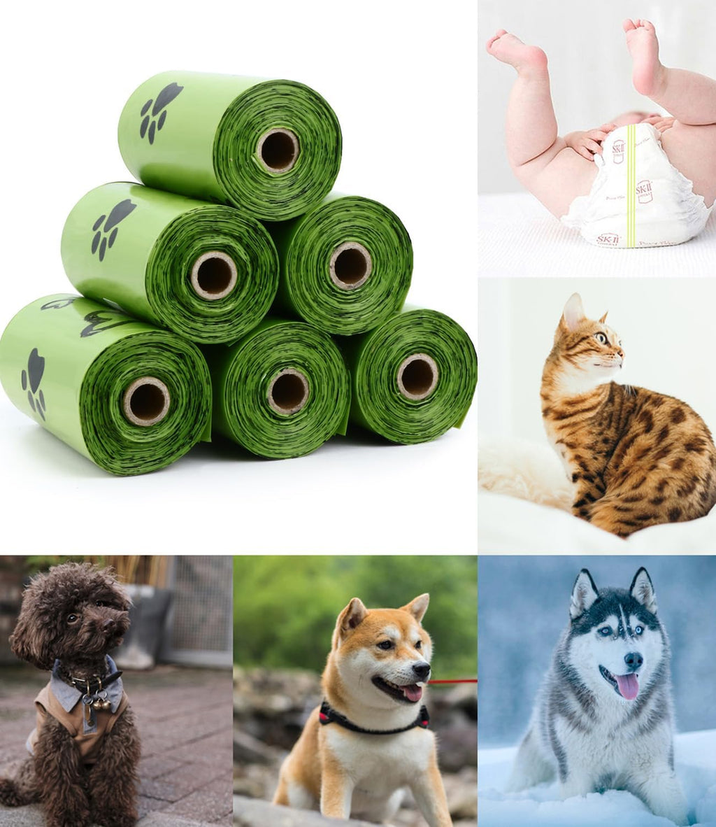 Dog Poop Bags 280 Counts: Extra Thick Leakproof Waste Bag with Dispenser for Doggy (Scented)